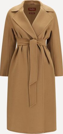 Max Mara Cappotto lungo a vestaglia in lana, cashemire e seta Woman 42