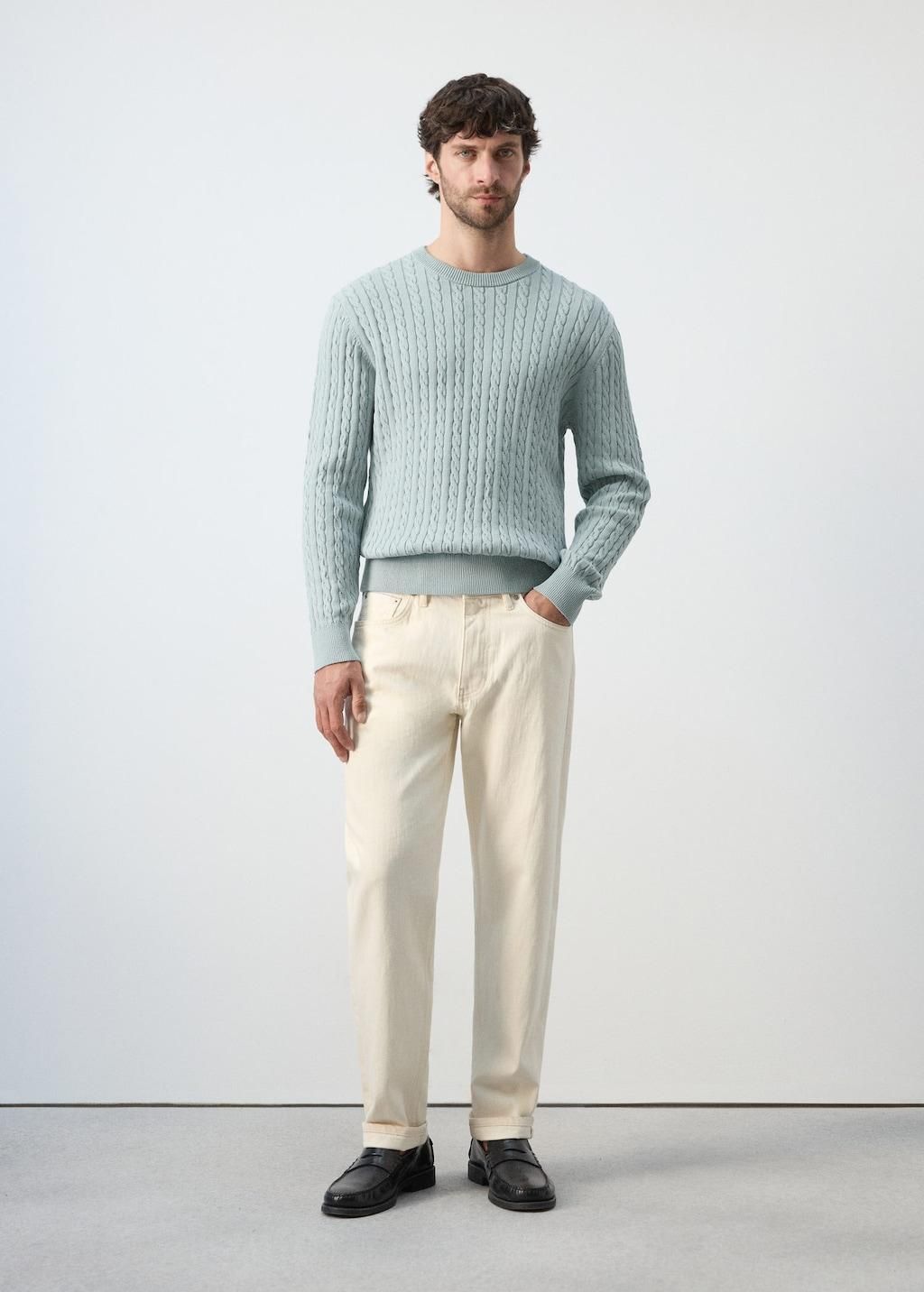 Maglione de Mango de la talla XS, de color beige