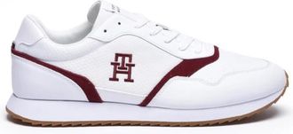 Tommy Hilfiger Runner Evo - Heren - Sneakers - Wit - 47 EU - Leer - Schoenen