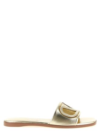 Valentino Garavani Golden Logo Sandals