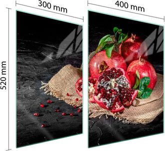 OEM Placa Protectora De Vidrio Para Estufa 70x52 Azul Marino