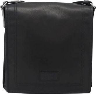 Bally Vintage Leather Leather Shoulder Bag Bag (Pre-Owned)