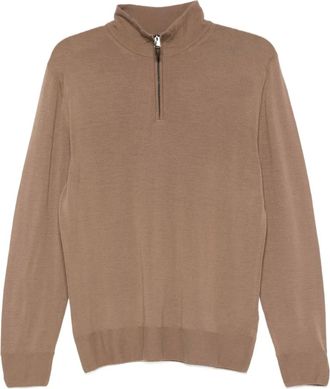 Canali Trui met rits - Bruin