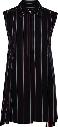 Thom Browne Abito chemisier mini ampio a righe Rwb di Thom Browne