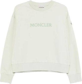 Moncler Felpa con logo - Verde