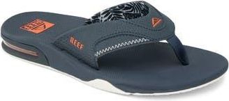Reef Fanning Flip Flop in Navy/Orange Tropic at Nordstrom Rack, Size 14