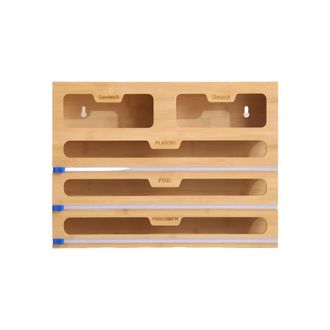OEM Soporte De Madera Vers&aacute;til Para Rollos De Papel De Envolver Alimentos