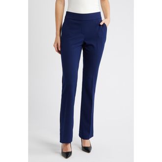Anne Klein High Waist Pull-On Pants in Distant Mountain at Nordstrom, Size X-Large P