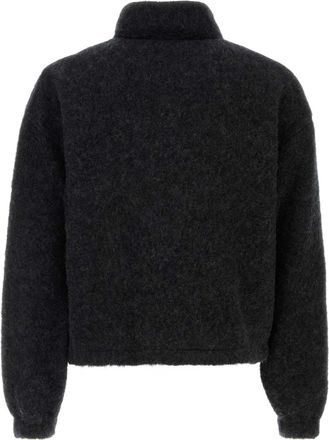 Jil Sander Mens Charcoal Wool Blend Sweatshirt 029 Felpe Sweater