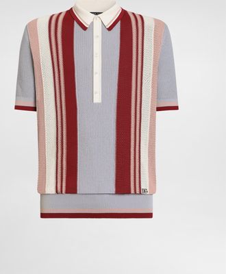Dolce & Gabbana Cotton Polo Shirt - Man Sweaters And Cardigans Multicolor 50