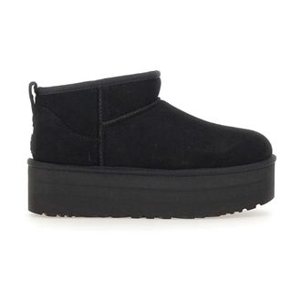 UGG Winter Boots, female, Black, 8 UK, Classic Ultra Mini Platform
