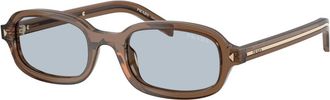 Prada 0PR D06S - unisex - Zonnebrillen - Bruin - 50 MM - Accessoires