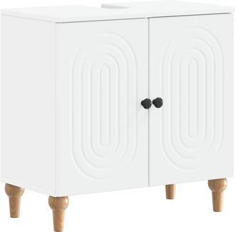 vidaXL Mueble De Lavabo Para Ba&ntilde;o Alkmaar Blanco 59,5 X 31,5 X 59 Cm Vidaxl