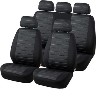 OEM Juego De Fundas Universales Para Asientos De Coche, Color Gris, Fundas De Tela Universales Completas Para Asientos Delanteros Y Traseros, Accesorios P