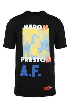Heron Preston OS AF Graphic Print T-Shirt in Black at Nordstrom Rack, Size Small