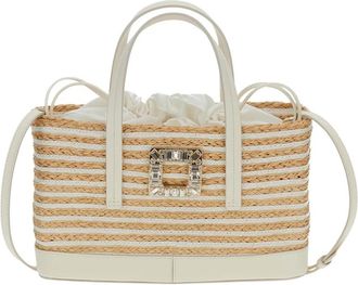 Roger Vivier Bucket Bags, female, Beige, Size: ONE SIZE Viv Skate Shopping Bag