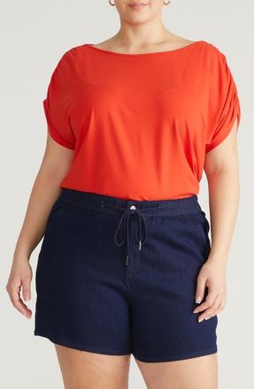 Universal Standard Helena Divine Jersey Top in Shoreline Sunset at Nordstrom, Size Xxx-Large