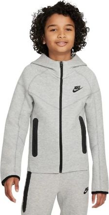 Nike Kids Sweatshirts, male, Gray, 14 Y, Sportswear Tech Fleece Junior Hoodie