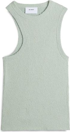 Axel Arigato Scoop Asymmetrische Tanktop - Dames - Tops zonder mouwen - Groen - M - Katoen - Tops