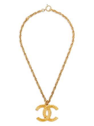 Chanel 1970s CC Mark halsketting met touw - Goud