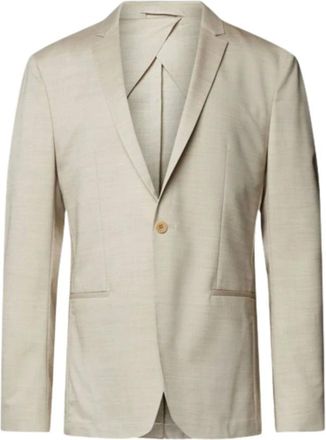 Calvin Klein Hombre, Chaquetas, Beige, Talla: M