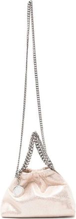 Stella McCartney Falabella Schoudertas met Kettingdetail - Dames - Schoudertassen - Roze - ONE Size - Tassen