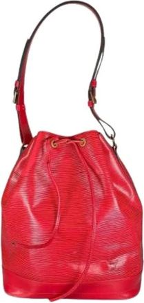 Louis Vuitton Pre-owned Bucket Bags, female, Red, Size: ONE SIZE Pre-owned No&eacute; Shoulder Bag