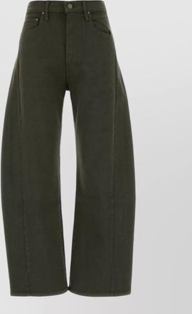 Mother denim high-rise barrel-leg jeans