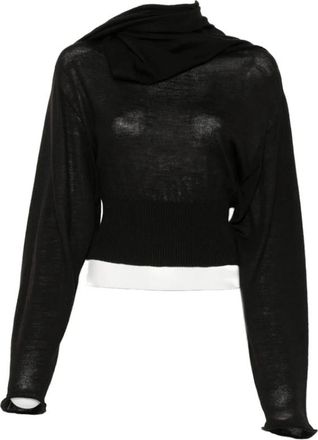 Rick Owens Turtleneck Top - Dames - Coltruien - Zwart - S - Truien & Vesten