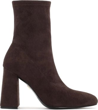 Kazar Narylin Enkellaarsjes - Dames - Laarzen met Hak - Bruin - 36 EU - Leer - Schoenen