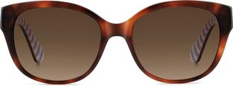 Kate Spade New York ninna 55mm gradient round sunglasses in Havana at Nordstrom