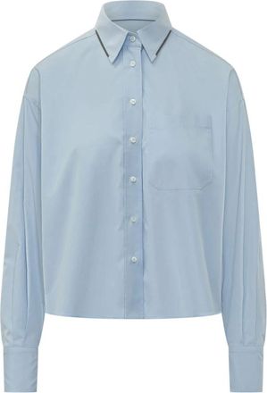 Brunello Cucinelli Mujer, Blusas y Camisas, Azul, Talla: M