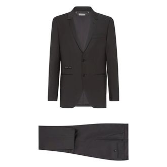 Philipp Plein Two-Pieces Suit Statement - Heren - Pakken - Zwart - Maat: XL Katoen