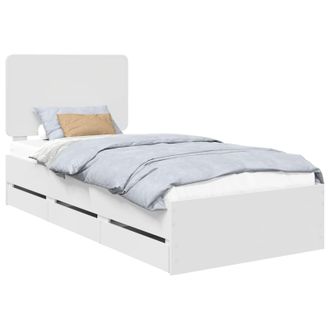vidaXL Estructura De Cama Con Caj&oacute;n 100 X 200 Cm Madera Ingenieril Vidaxl