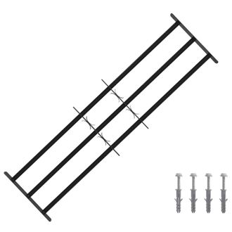 vidaXL Reja De Seguridad Para Ventanas Con 3 Barandas 3 Pcs 93-174 Cm Vidaxl