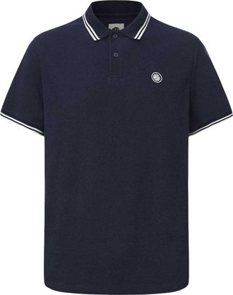 Pretty Green Heren Poloshirt met Tip (Marine)
