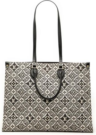 Louis Vuitton 2020 Monogram Jacquard Since 1854 OnTheGo GM satchel - Nero