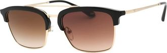Emporio Armani Mens Emporio Armani Matte Pale Gold Frame Brown Gradient Lensed Sunglasses - Size: ONE size