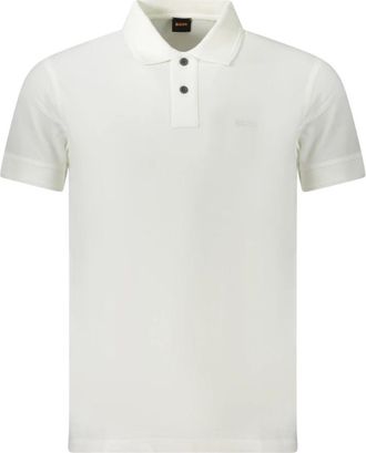 HUGO BOSS Prime Polo Shirt - Heren - Polos - Wit - L - Katoen - Tops