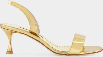 Manolo Blahnik Sandalo Cupisanpla in vernice laminata
