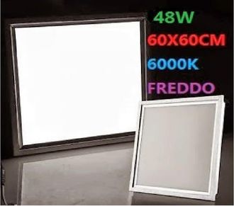 Trade Shop Trade Shop Traesio - Trade Shop - Panel Led L&aacute;mpara Quadrato 48w Incasso 220v Fred White Calda 60x60cm