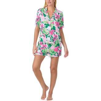 Sanctuary Floral Boxer Short Pajamas in Pink Prt at Nordstrom Rack, Size X-Large