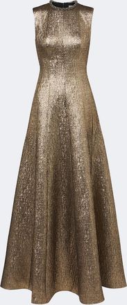 Roland Mouret Embellished lam&eacute; jacquard gown