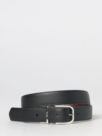 Paul Smith Reversible Calf Leather Belt with Engraved Pin Buckle