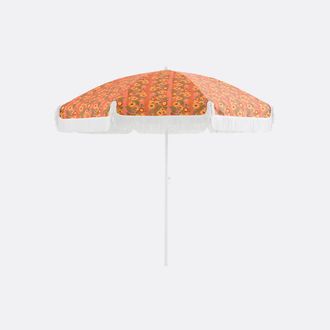 La Redoute Interieurs Parasol met franjes, stof met bloemmotief, VALERIA