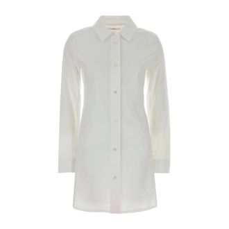 Co Shirt Dresses, female, White, Size: L Poplin Long-Sleeve Shirt