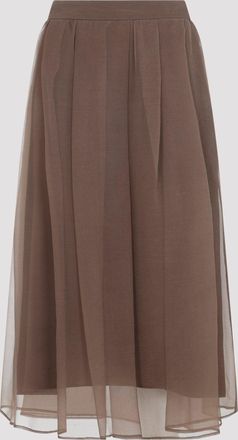 Brunello Cucinelli Brunello Cucinelli Midi Voile Skirt
