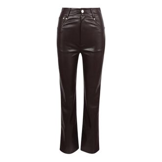 Nanushka Dames, Broeken, Bruin, Maat: XS Leer