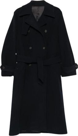 Paul Smith Double-Breasted Coat - Dames - Mantel - Blauw - 2XS - Wol - Jassen