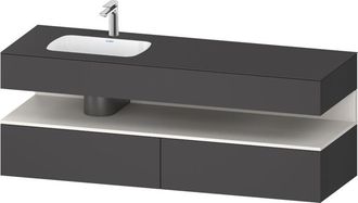 Duravit Qatego Lavabo Encastrado Con Base De Lavabo Consola, - Duravit